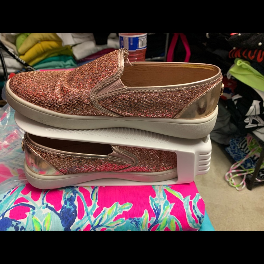 Michael Kors Rose Gold Sneakers EUC